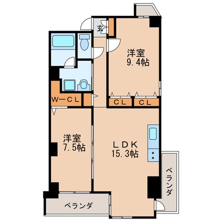 イーグルヘッド撞木の物件間取画像